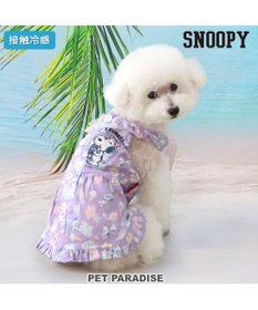 PET PARADISE スヌーピー 接触冷感 背中開き リゾートワンピース 小型犬