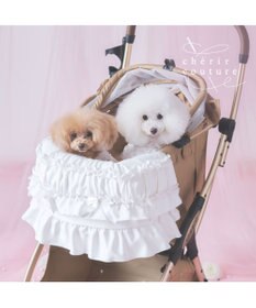PET PARADISE cherircouture レースフリル カート用 クッション