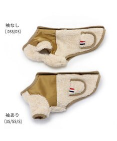 PET PARADISE 犬 服 秋冬 背中開き ジャケット 【小型犬】 ボア