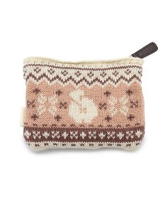 Mother garden マザーガーデン ふわんこ ニットポーチ 12cm×15cm