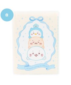 Mother garden しろたん A4見開きクリアファイル 2枚セット 《水色/ 白色》