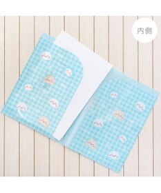 Mother garden しろたん A4見開きクリアファイル 2枚セット 《水色/ 白色》