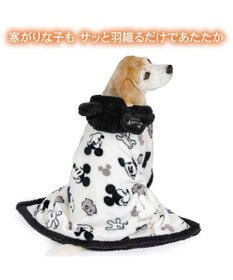 PET PARADISE ディズニー ミッキーマウス 白黒 着る毛布 中型犬