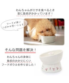 PET PARADISE ペットパラダイス 早食い防止 高さのある フードボウル 《お花 》