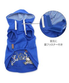 PET PARADISE スヌーピー 野球パーカー 《 ビンテージ 柄》 ブルー 中型犬 大型犬