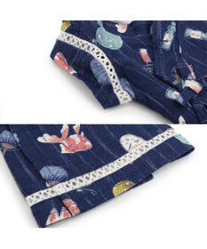 PET PARADISE ペットパラダイス 接触冷感 背中開き 甚平 《縁日柄》　小型犬