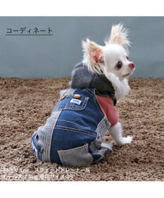 PET PARADISE Ｌｅｅ パッチワーク オーバーオール パンツつなぎ【小型犬】