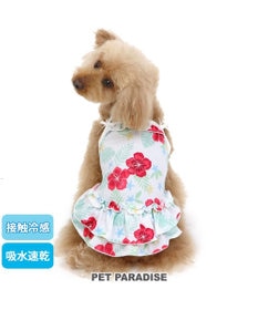 ペットパラダイス 花柄ワンピース 【小型犬】, ピンク（淡）, ４Ｓ