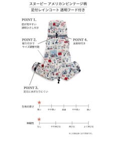 PET PARADISE スヌーピー 足付き レインコート《アメリカンビンテージ柄》小型犬