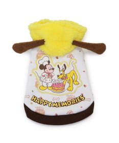 PET PARADISE ディズニー ミッキーマウス＆プルート パーカー 《ケーキ柄》 小型犬