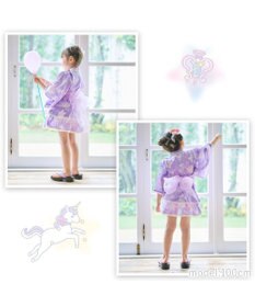 Mother garden マザーガーデン キッズ ドレス セパレート 浴衣 《ユニコーン 星空柄》 95~100cm