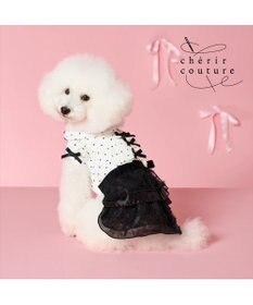 PET PARADISE cherircouture ドットシャツ ワンピース 小型犬