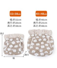 PET PARADISE ペットパラダイス 遠赤外線 ボア 犬たんぽ 《お花柄》S