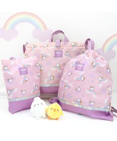 マザーガーデン MOLANG モラン レッスンバッグ 虹柄 絵本バッグ