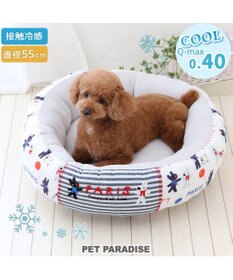 PET PARADISE リサとガスパール クールカドラー 丸型《パリ柄》 小型犬