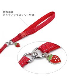 PET PARADISE ペットパラダイス ハーネス&リード スカラップカラー《いちご柄》 4S / 3S 小型犬