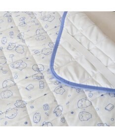 Mother garden しろたん 敷きパッド 100×200cm 《のんびりライフ柄》 シングルシーツ パイル生地