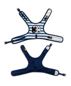 PET PARADISE リサとガスパール 保冷剤付 ベストハーネス 《ボーダー》 ＳＭ 中型犬