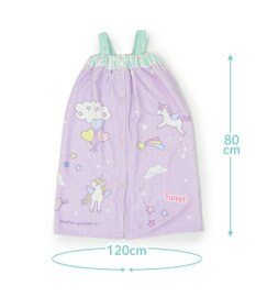 Mother garden マザーガーデン 水泳 ラップタオル 80×120cm 《ユニコーン 柄 / レモンくま柄》