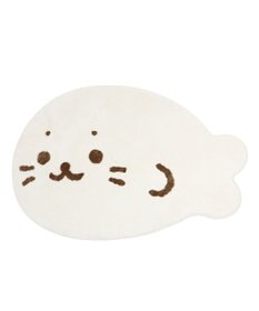 Mother garden しろたん ダイカット フロアラグ Sサイズ 99×66cm