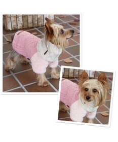PET PARADISE ペットパラダイス アラン編みニット 《ピンク》  小型犬