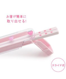 Mother garden マザーガーデン 野いちご お箸＆スライドケース 《レトロストロベリー柄》