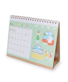 Mother garden しろたん 2024年 卓上カレンダー 《シロタン喫茶柄》