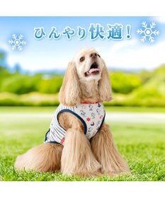 PET PARADISE スヌーピー 背中開き タンクトップ 《マリン柄》  中型犬 大型犬