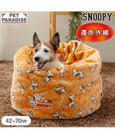 PET PARADISE スヌーピー 遠赤外線 筒型 寝袋 《てくてく》 M