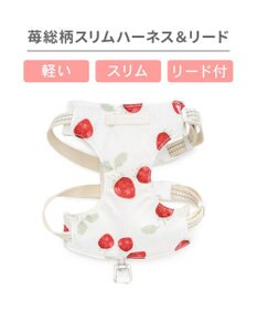 PET PARADISE ペットパラダイス スリム ハーネス＆リード 《苺総柄》 ＳＳ 小型犬