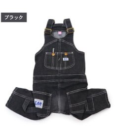 テ*ー様 新品未使用!! LEE ブラックデニムオーバーオール L Lee デニム オーバーオール 《ブラック》 小型犬 / PET PARADISE