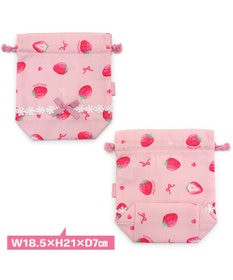 Mother garden マザーガーデン 野いちご コップ 巾着袋 《いちご柄》