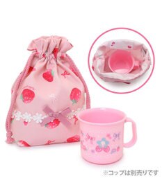 マザーガーデン 野いちご コップ 巾着袋 《いちご柄》 / Mother