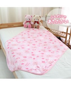 マザーガーデン くまちゃん柄 あったか ハーフ毛布 100×140cm