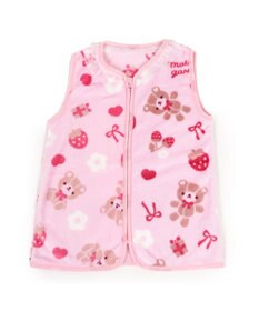 Mother garden マザーガーデン くまちゃん柄 ふわふわ あったか キッズ スリーパー  100cm~120cm / 120cm~140cm