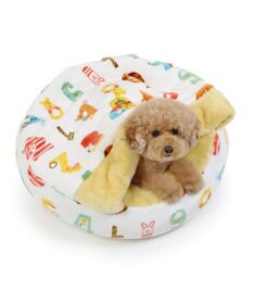 PET PARADISE ディズニー くまのプーさん 丸型寝袋 遠赤外線 《数字柄》 60cm