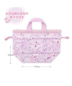 Mother garden マザーガーデン 野いちご ランチ巾着 《小花いちご柄》