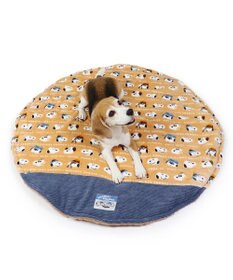 PET PARADISE スヌーピー 遠赤外線 ボアマット  丸型 《ブラザー柄》 (105cm)