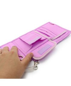 Mother garden マザーガーデン 野いちご 折畳み財布 ストラップ付き