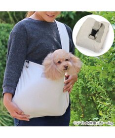PET PARADISE ペットパラダイス リネン モバイル スリング キャリーバッグ《ホワイト》