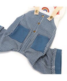 PET PARADISE ペットパラダイス パンツつなぎ 《ヒッコリー風》 小型犬