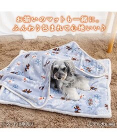 PET PARADISE リサとガスパール ボア ブランケット 《雪編み柄》