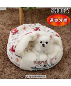 PET PARADISE スヌーピー  寝袋 丸型 《うたたね柄》 S  超小型犬 径50cm