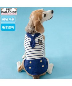 PET PARADISE ペットパラダイス 接触冷感 マリン風 タンクトップ 中型犬 大型犬