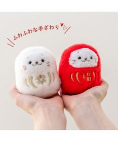 Mother garden しろたん 福だるま マスコット 《赤色》 単品