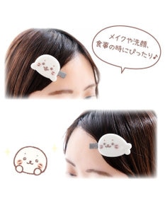 Mother garden しろたん ぷっくりフロッキー 前髪クリップ 2個入り