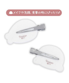 Mother garden しろたん ぷっくりフロッキー 前髪クリップ 2個入り