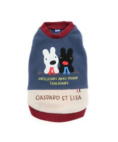 PET PARADISE リサとガスパール ワンダフル ストレッチ フリース 切替トレーナー 小型犬
