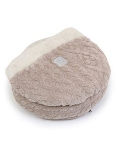 PET PARADISE ペットパラダイス  遠赤外線  寝袋 丸型《アラン柄》 50cm