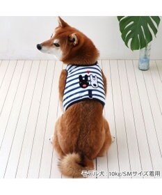 PET PARADISE リサとガスパール 保冷剤付 ベストハーネス 《ボーダー》 ＳＭ 中型犬